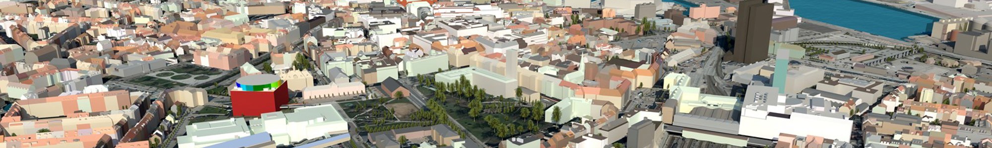 Info 3D Aarhus Midtby Stort Udsnit